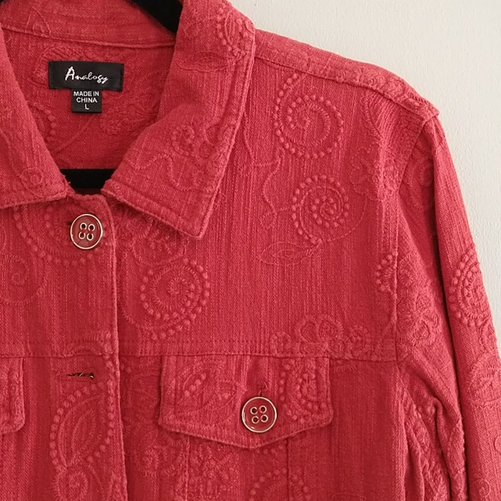 Lightweight Terracotta Colored Jacket by Analogy